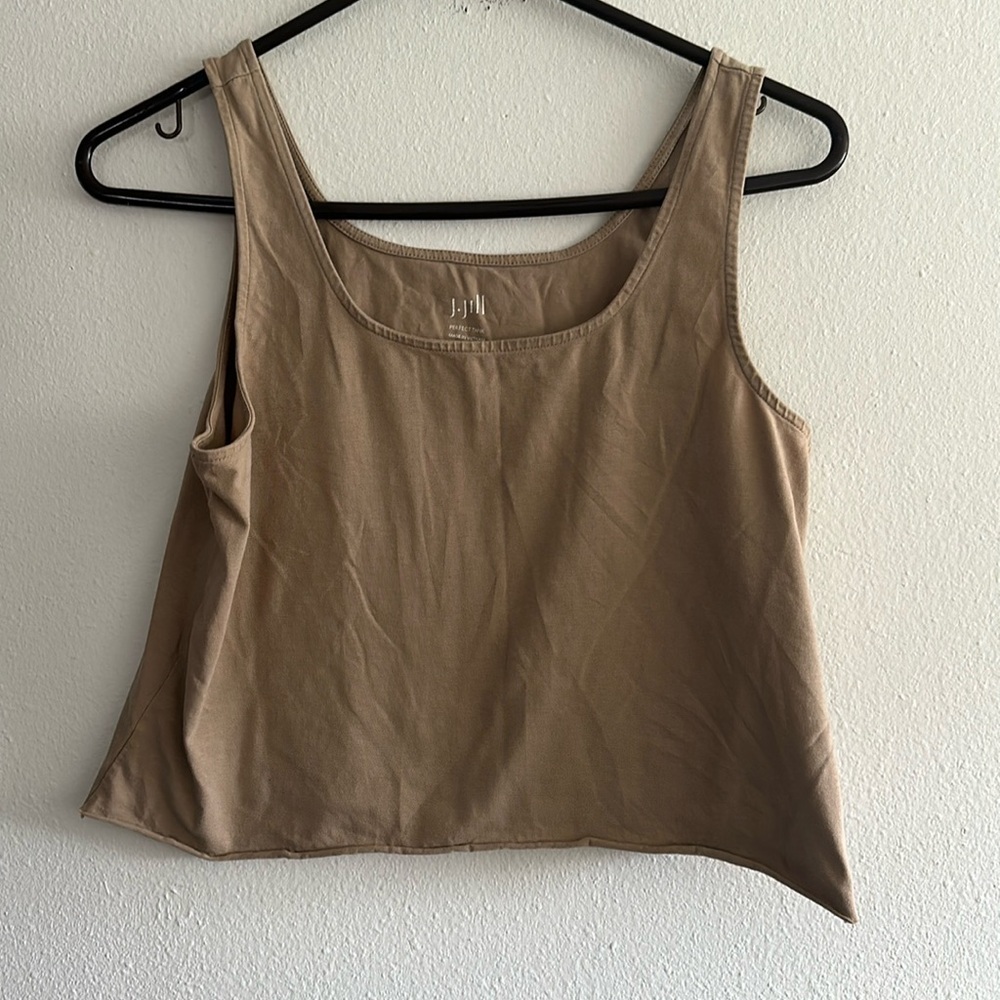 J Jill perfect tank size large tan